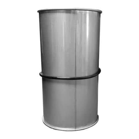 Us Duct US Duct Clamp Together Adjustable Sleeve w/ O-ring, 3" Diameter, 304 Stainless Steel, 24 Gauge RAS03.S24